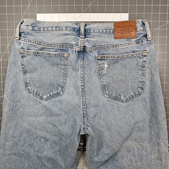 Abercrombie Fitch Jeans 33x32 90s Loose Fit Faded Distressed Grunge Relaxed Y2K - Picture 9 of 16
